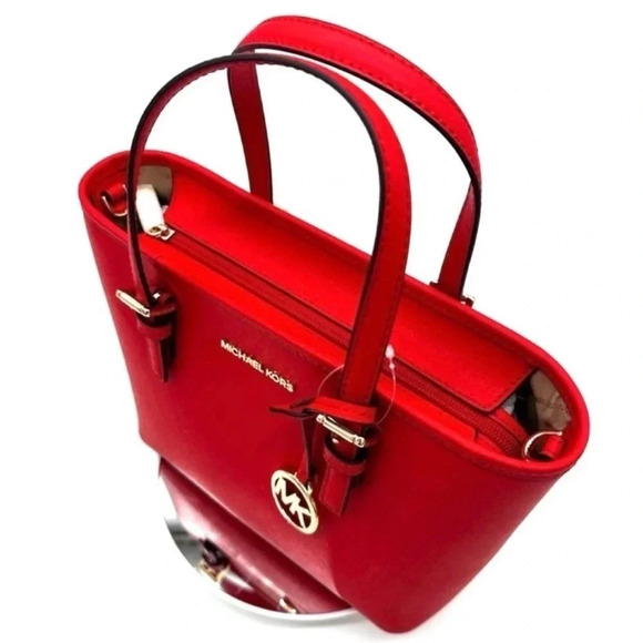 Michael Kors Jet Set Travel Extra-Small Top Zip Tote Bag
Red - Picture 6 of 9